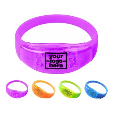 Sound-Activated Light-Up Plastic Wristband