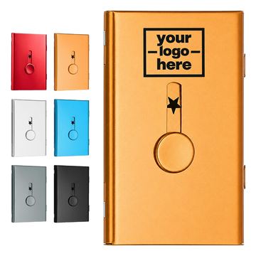 Hinged Aluminum Business Card Case