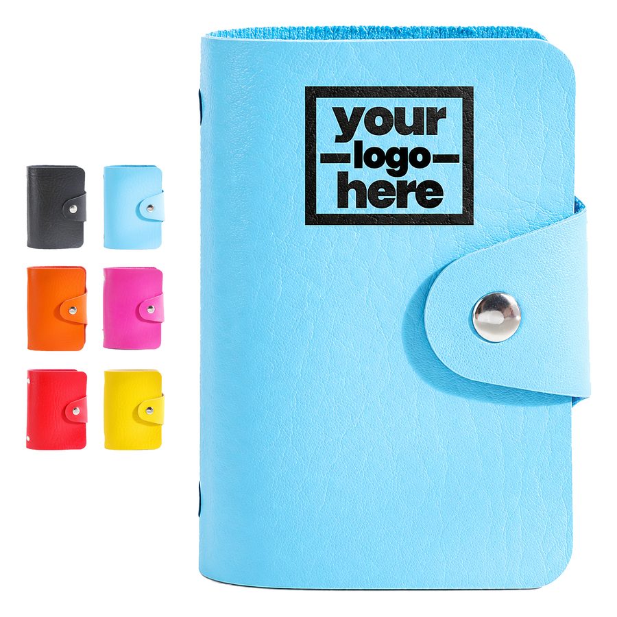 Textured Polyurethane Leather Card Wallet