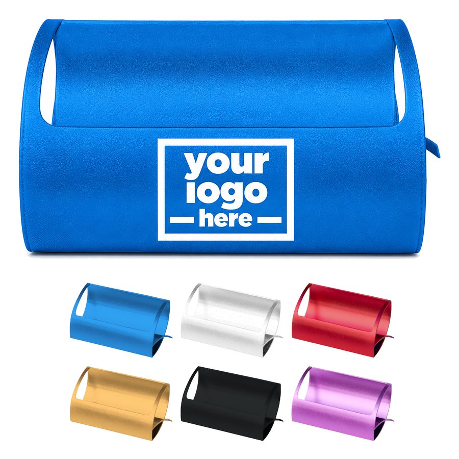 Curved-Back Aluminum Business Card Holder