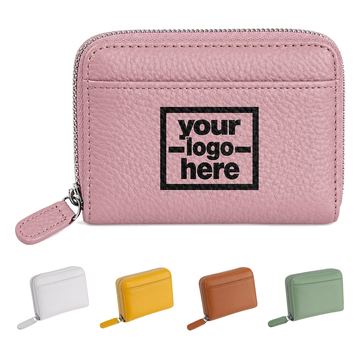 Accordion Card Wallet With Exterior Slip Pocket