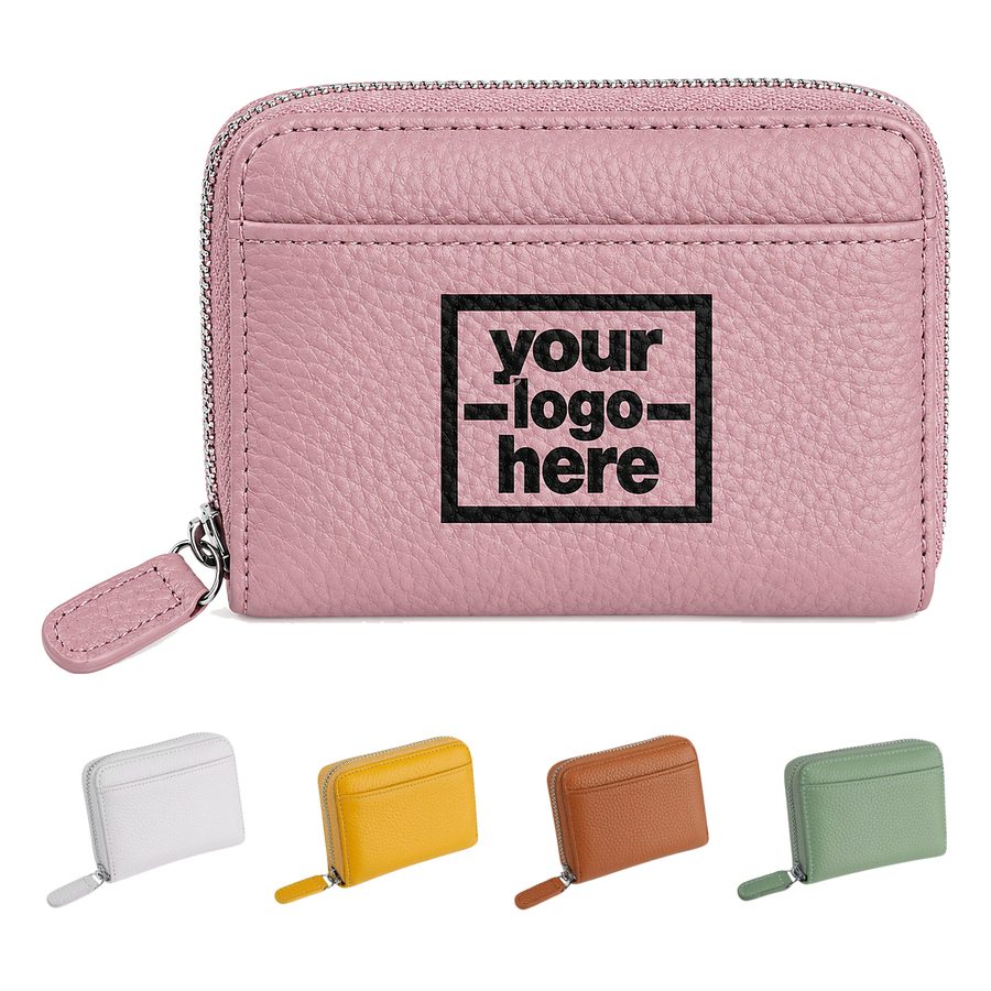 Accordion Card Wallet With Exterior Slip Pocket