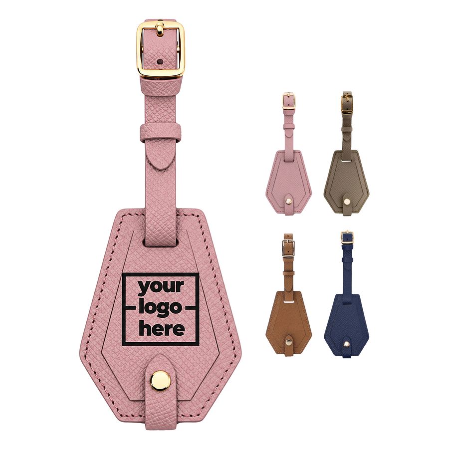 Polygonal Luggage Tag With Privacy Flap