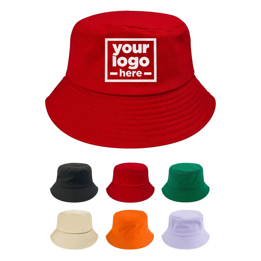 Flat-Crown Bucket Hat