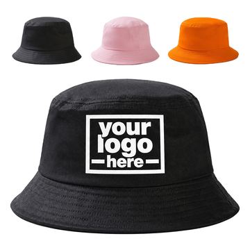 Children’s Flat-Crown Cotton Bucket Hat