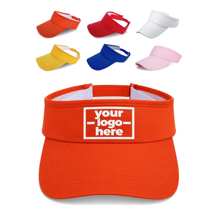Cotton Sun Visor With Adjustable Fit