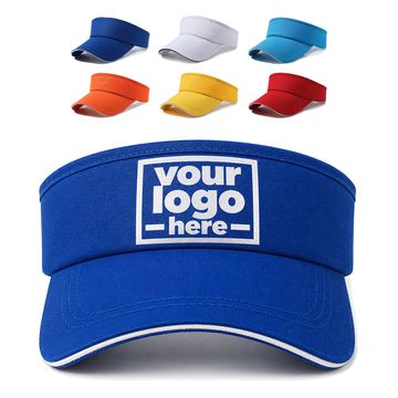 Curved-Brim Visor With Contrast Edging