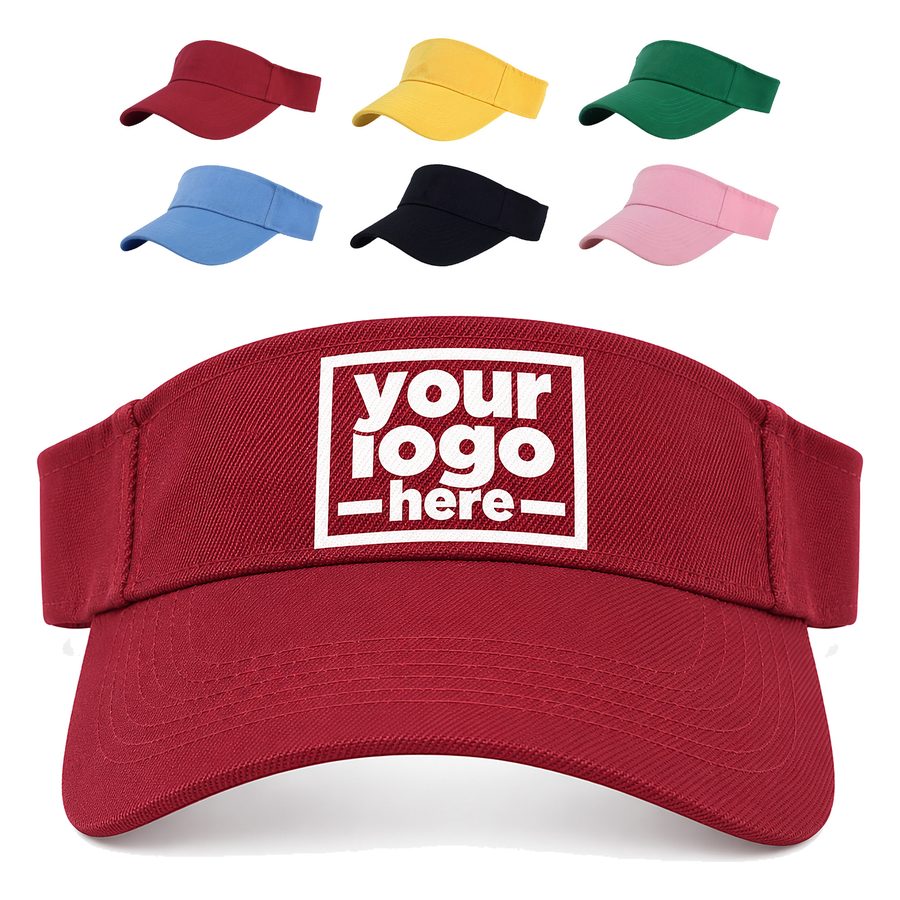 Twill Visor With Curved Brim
