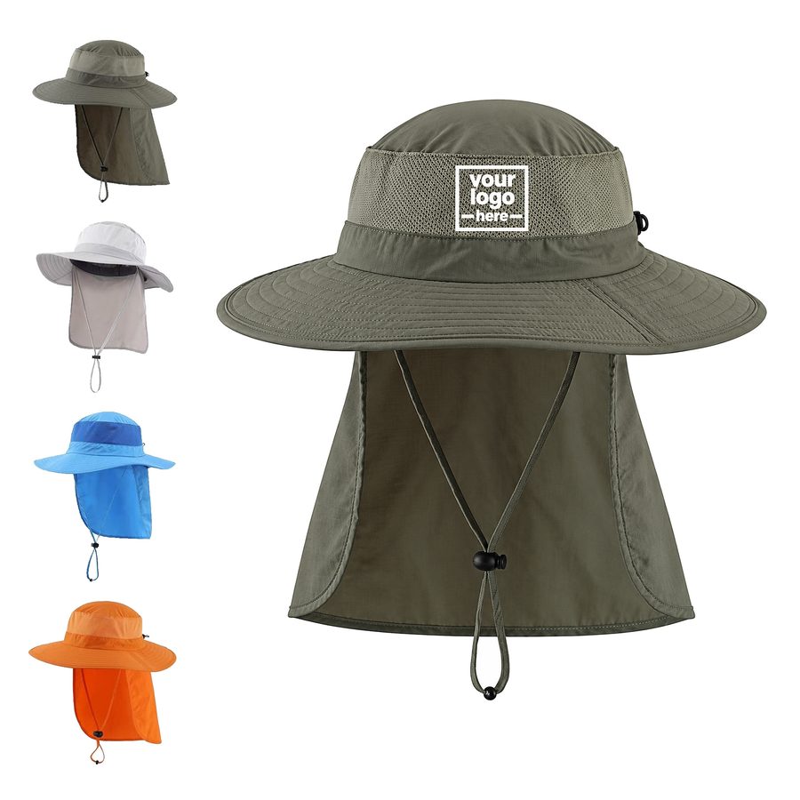 Nylon Safari Hat With Rear Crown Adjustment
