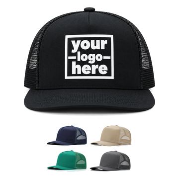 Cotton-Front Mesh Trucker Cap