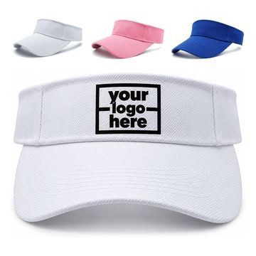 Open-Crown Sun Visor With Fabric Headband