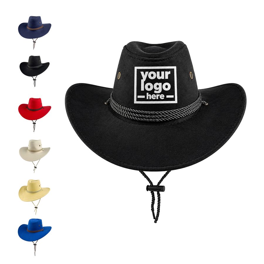 Indented-Crown Cowboy Hat With A Twisted Hatband