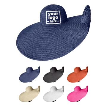 Oversized Sun Hat With A Rounded Crown