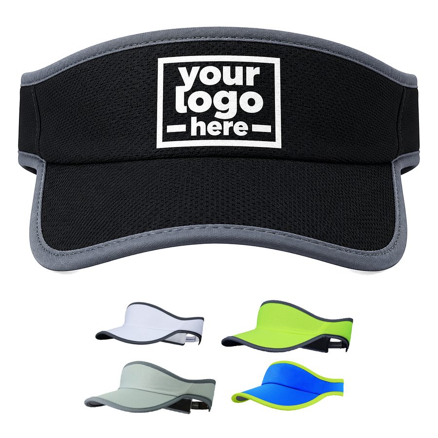 Mesh Sun Visor With An Adjustable Rear Strap