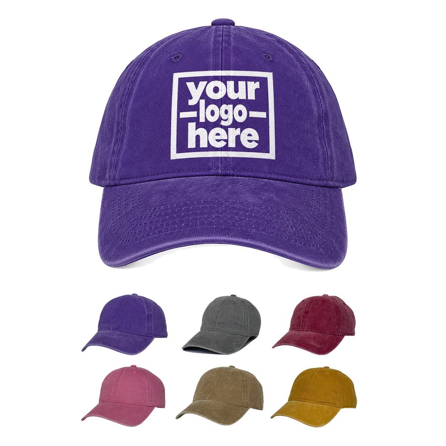 Washed-Finish Paneled Baseball Cap