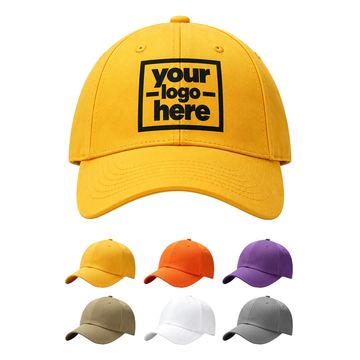 Baseball Cap With A Cotton Crown And Adjustable Buckle