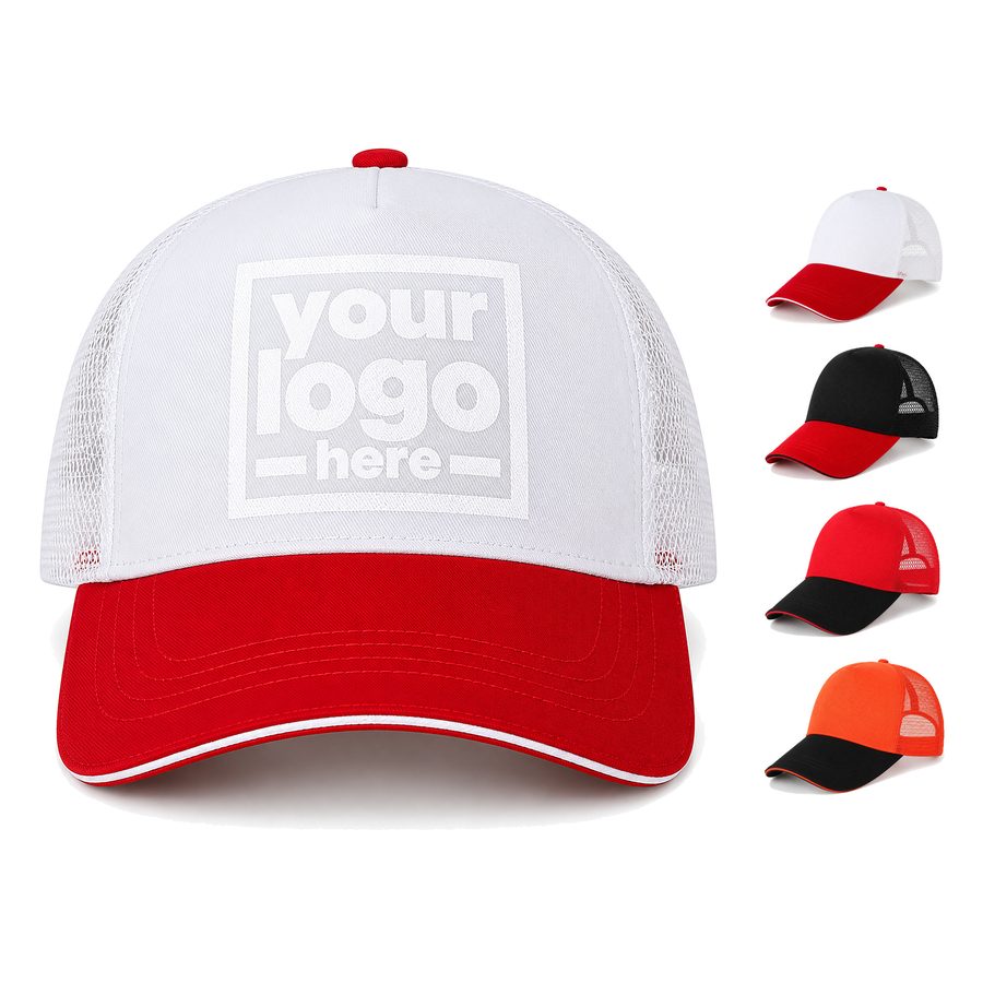Contrast-Brim Snapback Baseball Cap