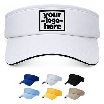 Wide-Headband Sun Visor With Contrast Edging
