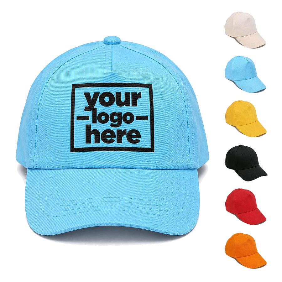 Polyester Baseball Cap With Adjustable Rear Snaps