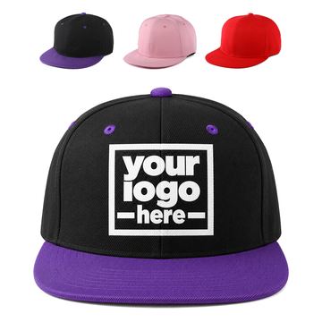 Baseball Cap With A Paneled Crown And Rear Snaps
