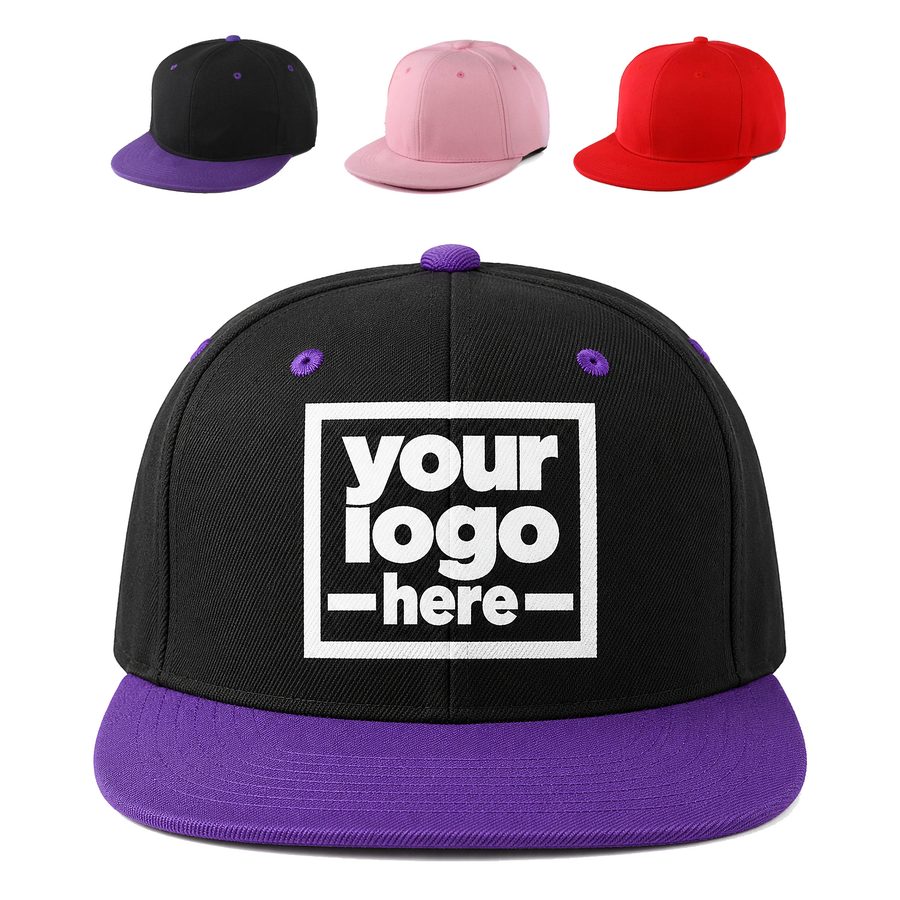 Baseball Cap With A Paneled Crown And Rear Snaps