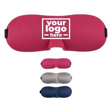 Contoured Sleep Mask With Elastic Head Strap