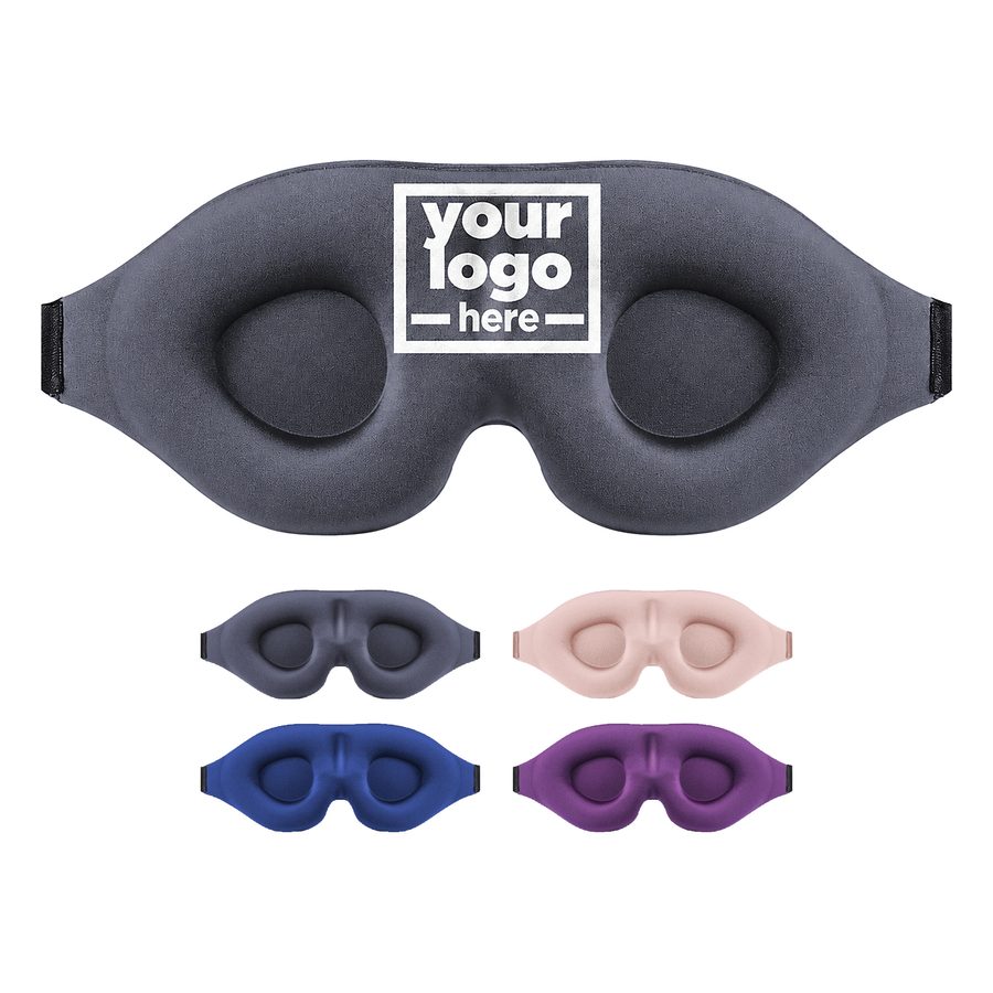 Contoured Sleep Mask With Recessed Cups