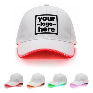 Rechargeable Baseball Cap With An Illuminated Brim