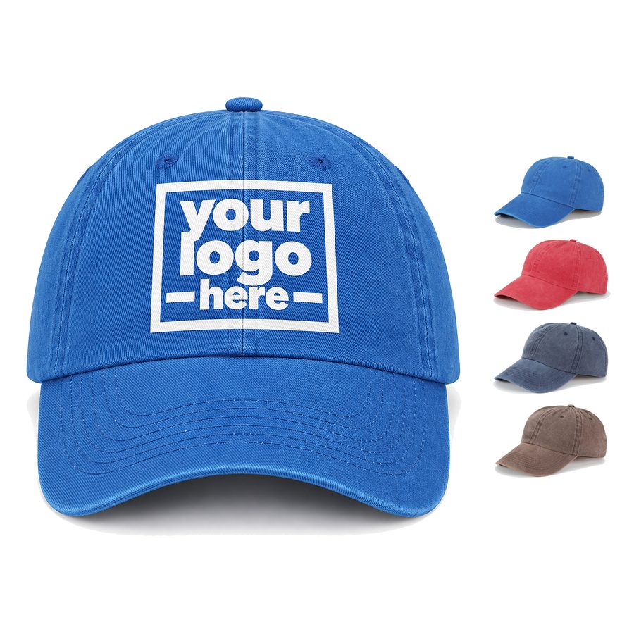 Cotton Baseball Cap With A Washed Finish