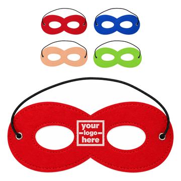 Felt Costume Mask With Metal Eyelets
