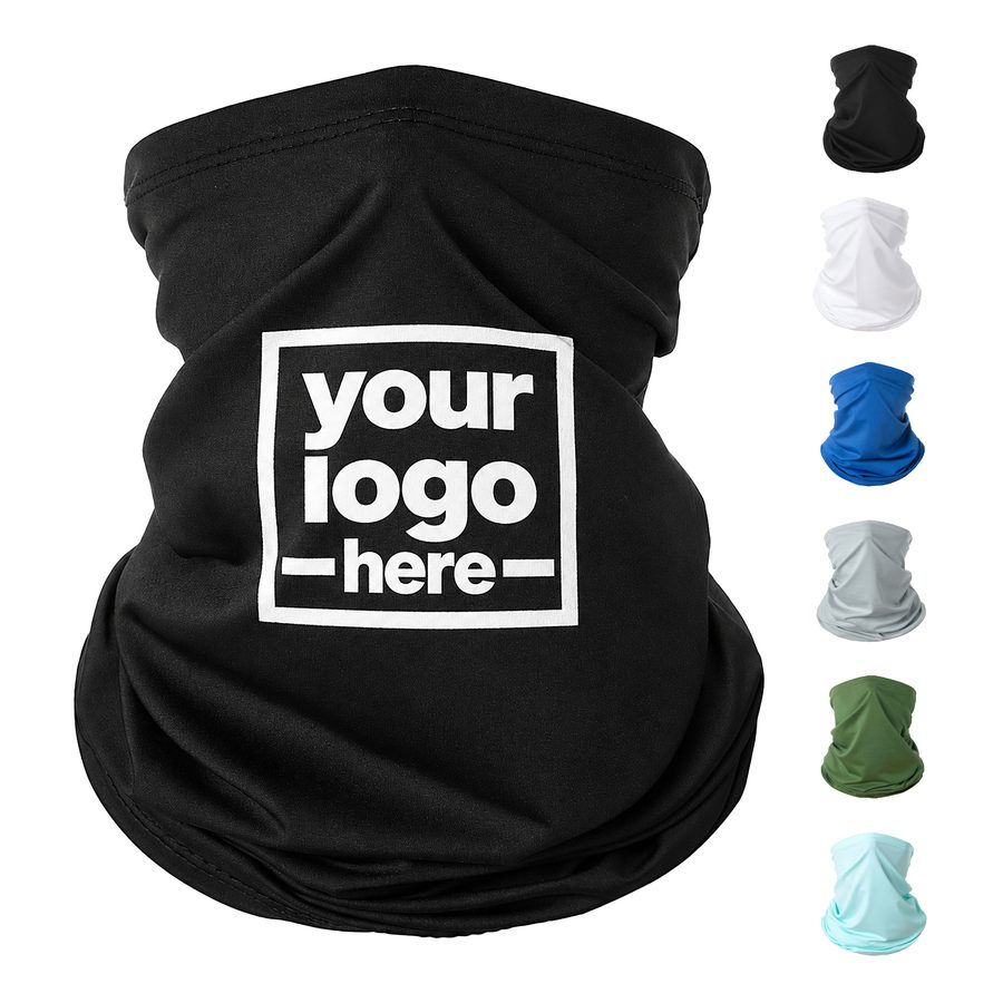 Tubular Neck Gaiter With Hemmed Edges