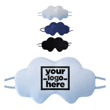 Cloud-Shaped Sleep Mask With Ear Loops