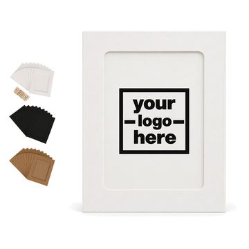 Paper Picture Frame Set With Twine And Wooden Clothespins