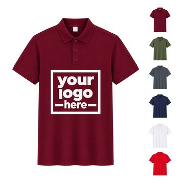 Three-Button Polyester Polo Shirt