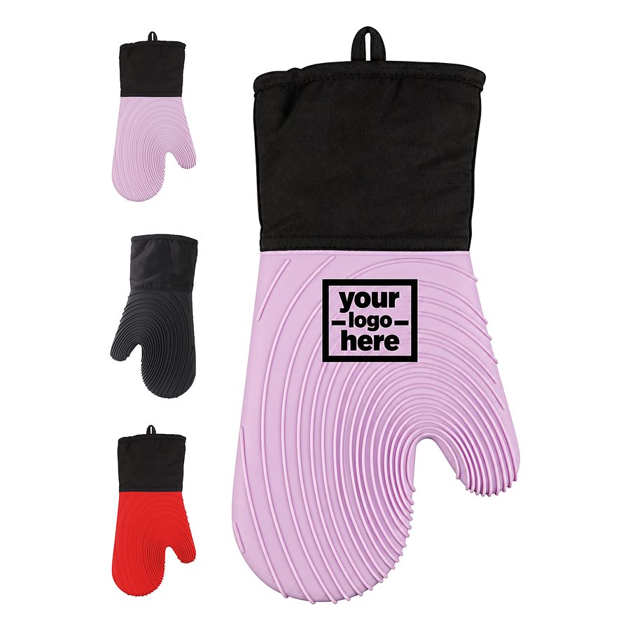 Extended-Cuff Silicone Oven Mitt