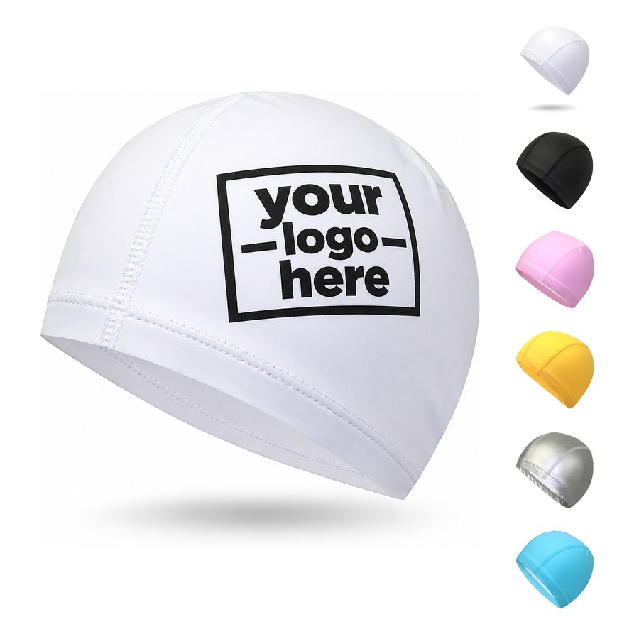 Paneled Stretch-Fabric Swim Cap