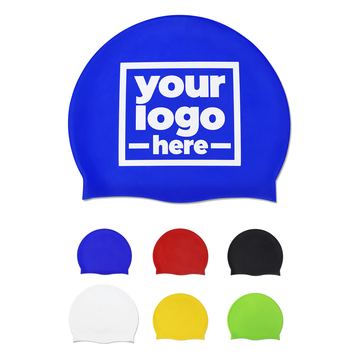 Dome-Shaped Silicone Swim Cap