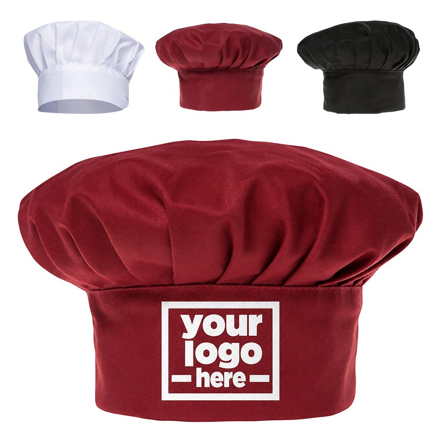 Brimless Chef Hat With Pleated Crown