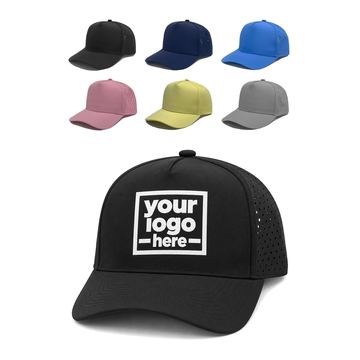 Structured Baseball Cap With Perforated Panels