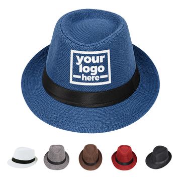 Linen Fedora With Ribbon Hatband