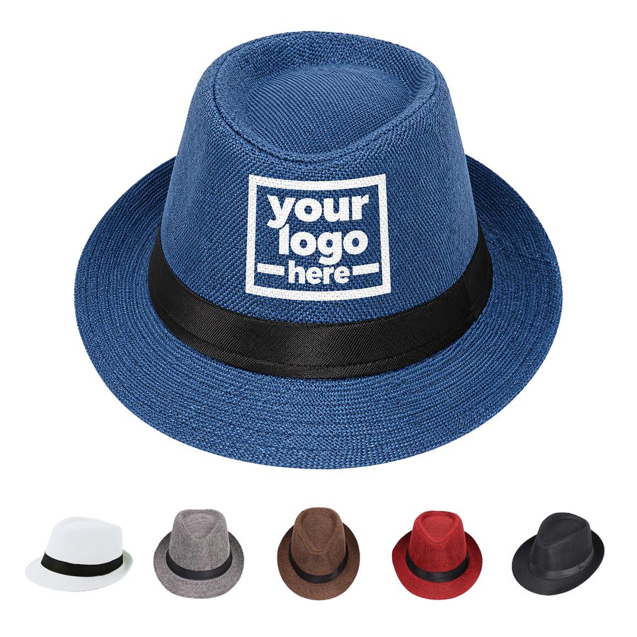 Linen Fedora With Ribbon Hatband