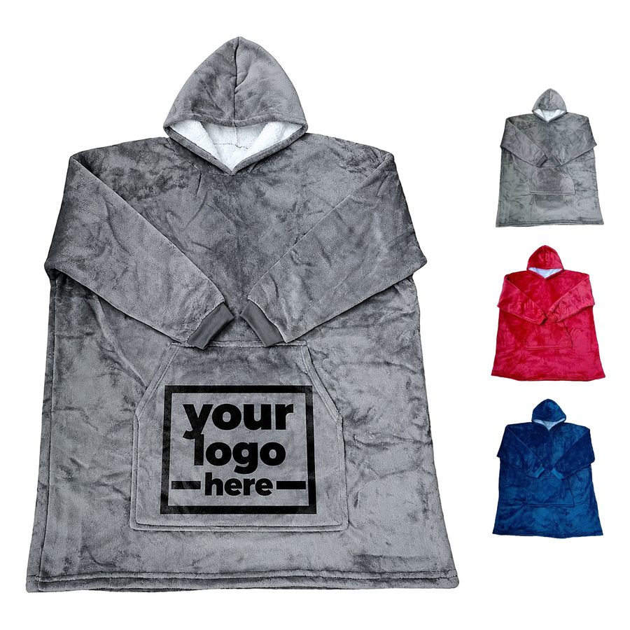 Oversized Flannel Blanket Hoodie