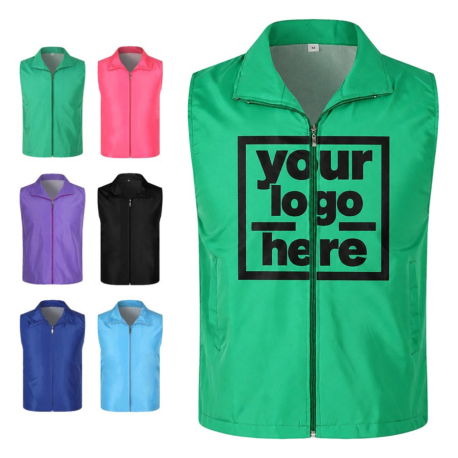 Collared Sleeveless Volunteer Vest