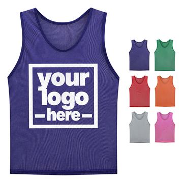 Round-Neck Polyester Mesh Scrimmage Vest