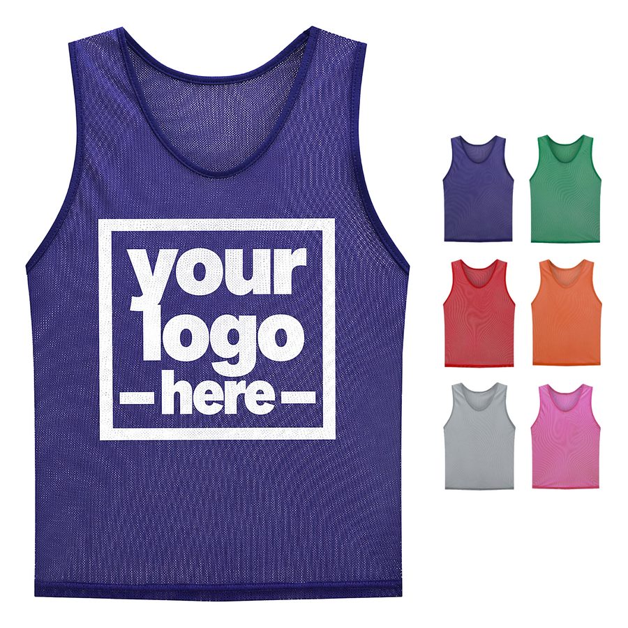 Round-Neck Polyester Mesh Scrimmage Vest