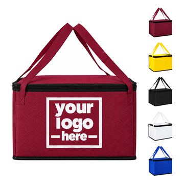 Rectangular Lunch Cooler With A Foil-Lined Interior