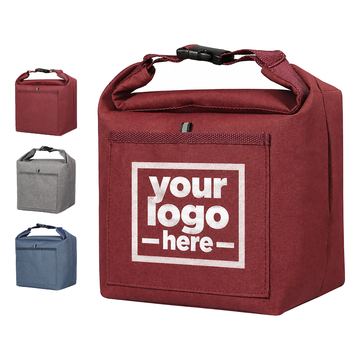 Oxford Fabric Lunch Cooler With Buckle-Connected Handles