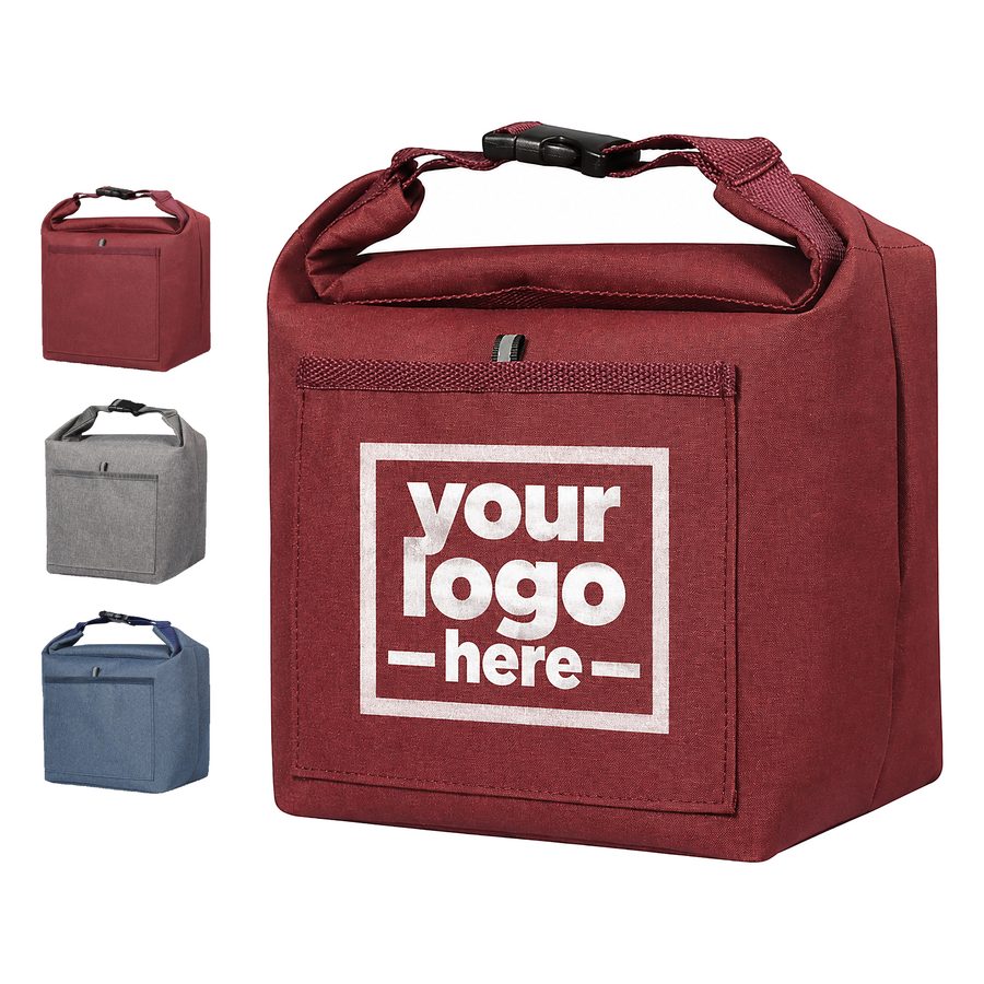 Oxford Fabric Lunch Cooler With Buckle-Connected Handles