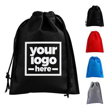 Flat Non-Woven Drawstring Storage Bag