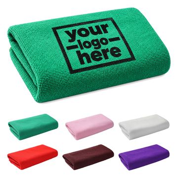 Rectangular Sports Towel With Stitched Edges